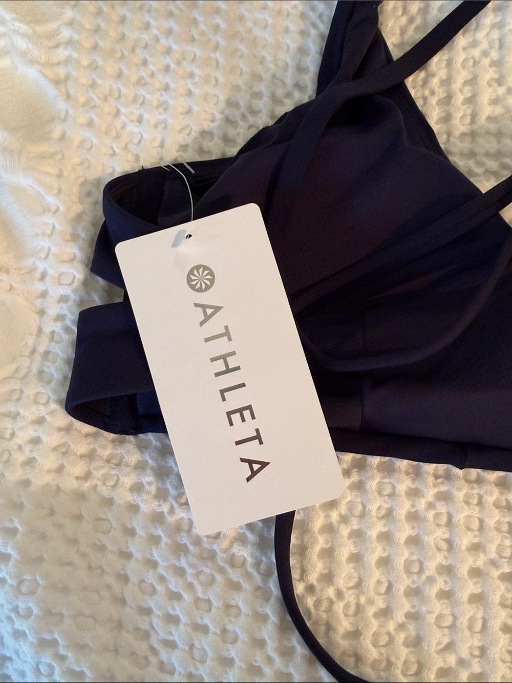 Athleta Navy Strappy Triangle Bikini Top - Picture 4 of 4
